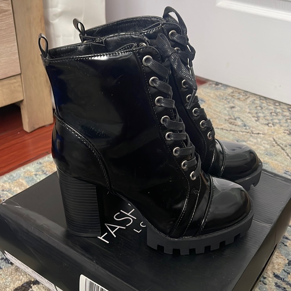 fashion nova heeled booties
